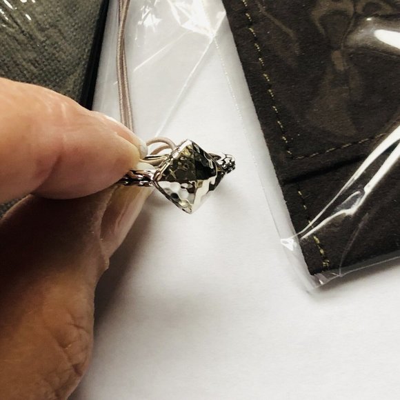 Brand New w/Tag John Hardy Sterling Silver Classic Chain Hammered Ring Size 7 - Picture 6 of 11